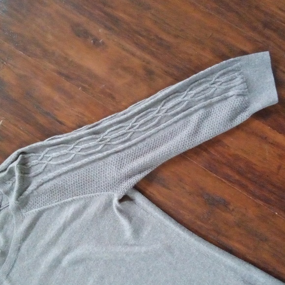 Sonoma Grey Knit Boat Neck Long Sleeve Sweater Women's Medium - Picture 6 of 7